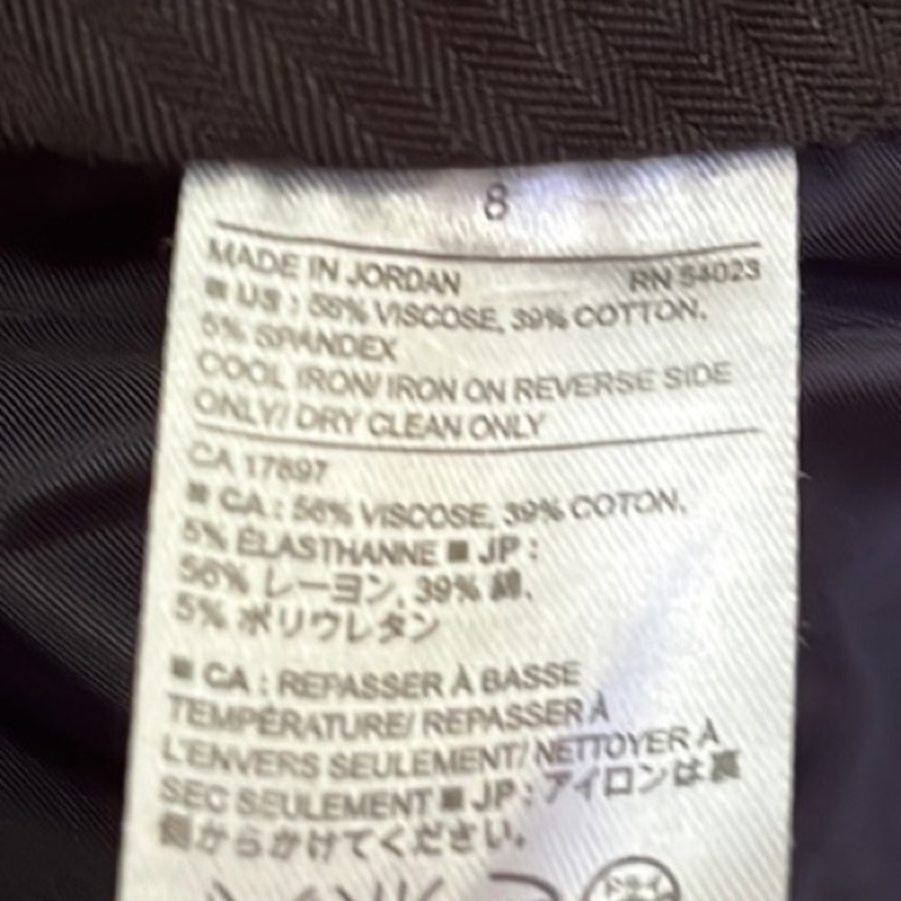 BANANA REPUBLIC Jackson Fit Black Pants 8 - Picture 11 of 11